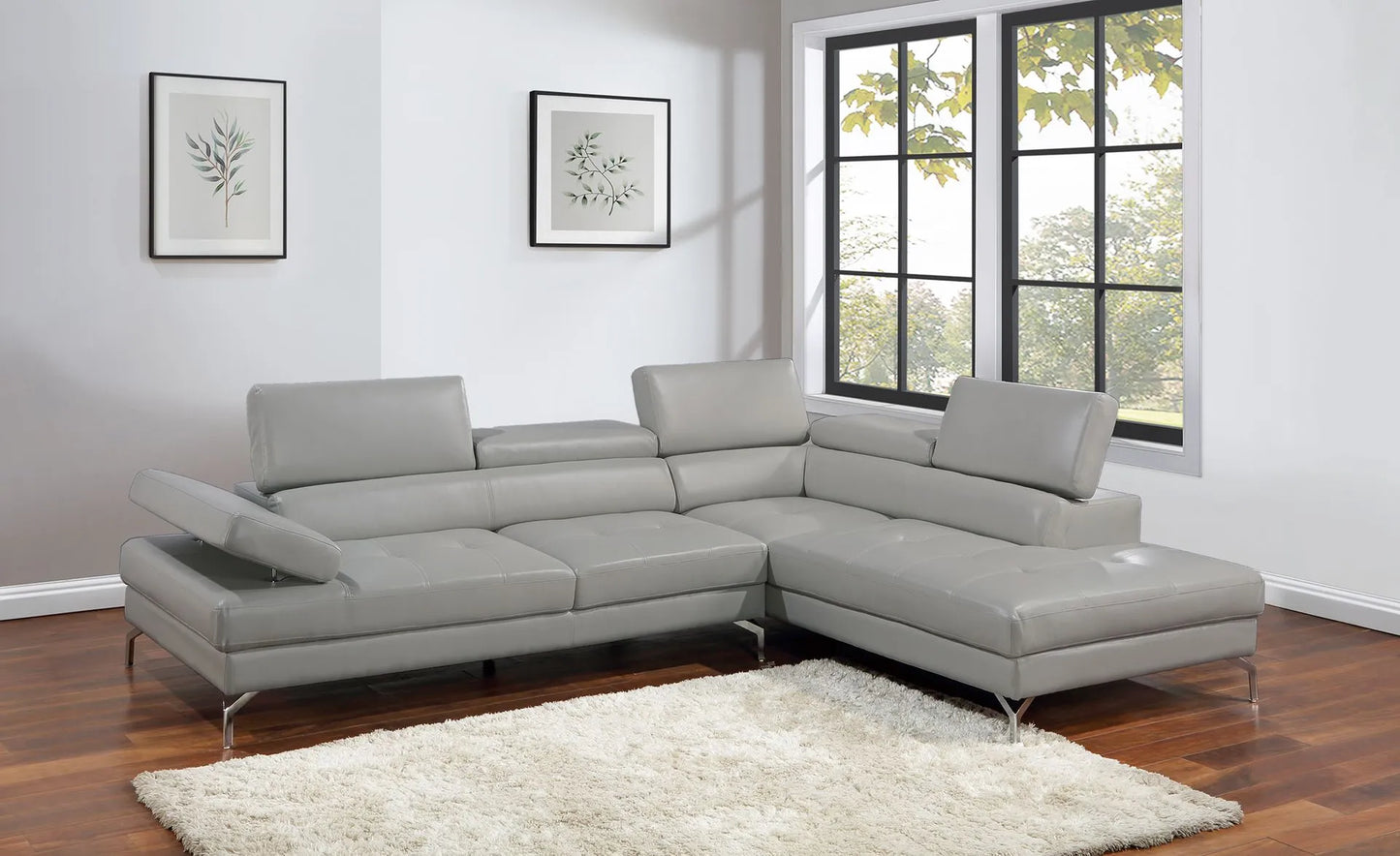 light grey fabric sofa sectional