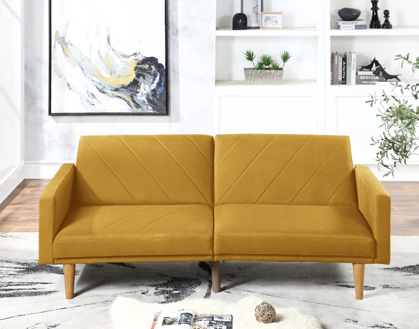 mustard Convert Sofa Beds