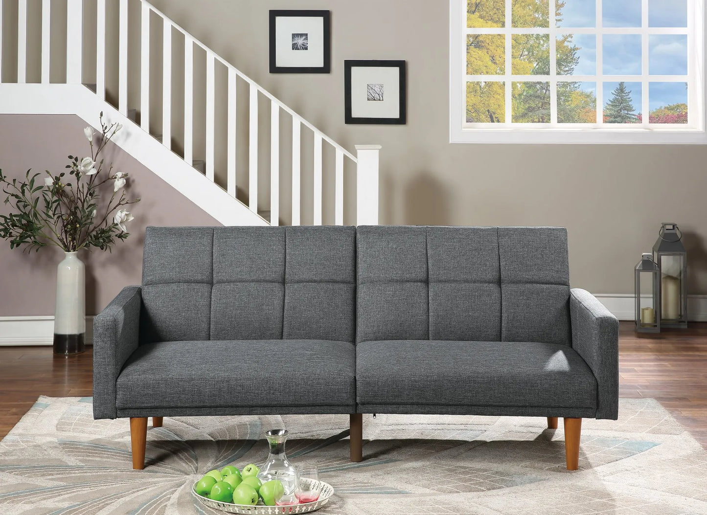 blue grey Convert Sofa Beds