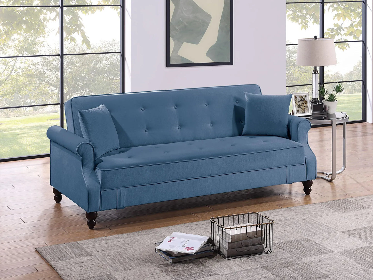 blue Convert Sofa Beds
