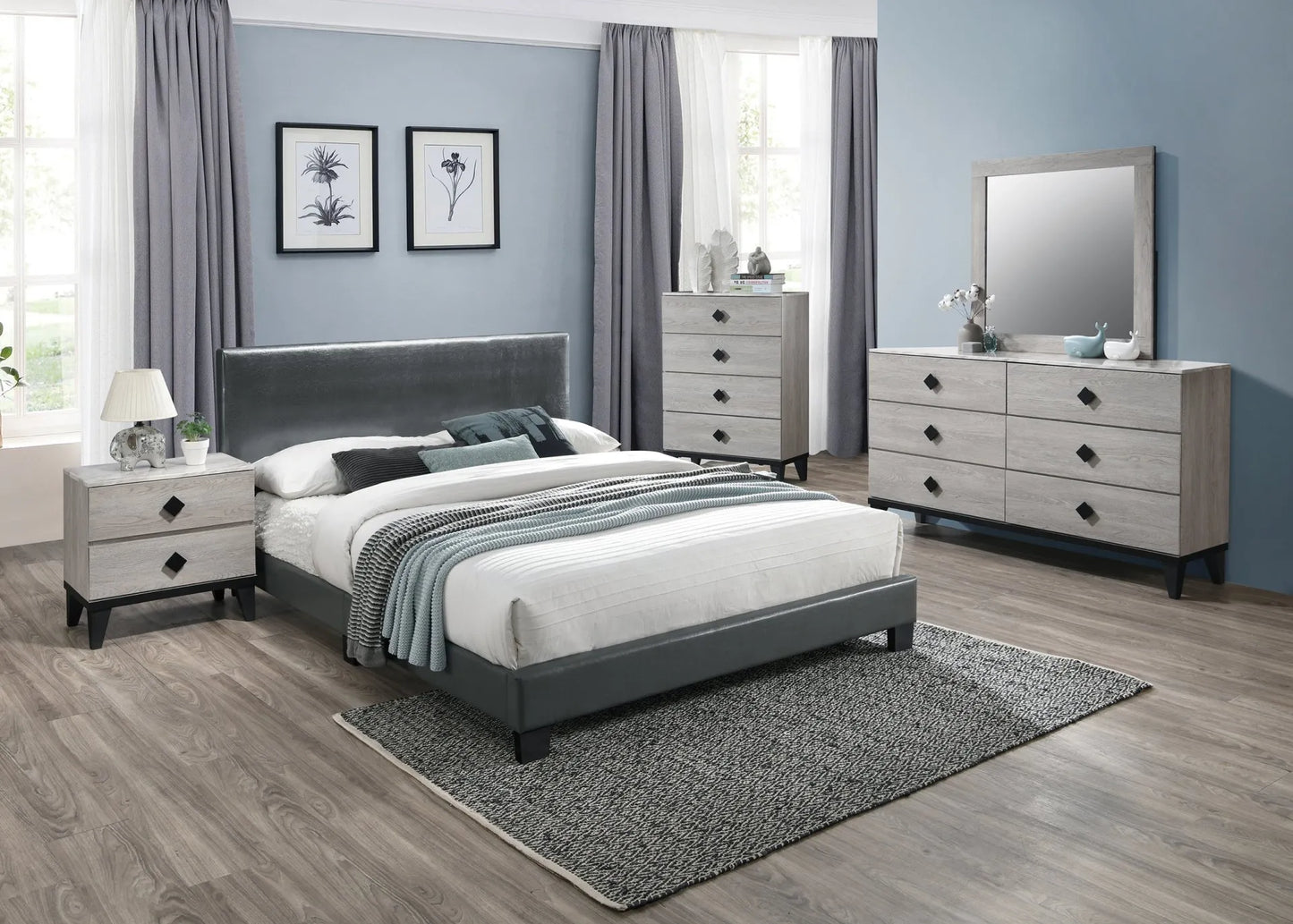 grey bedroom set