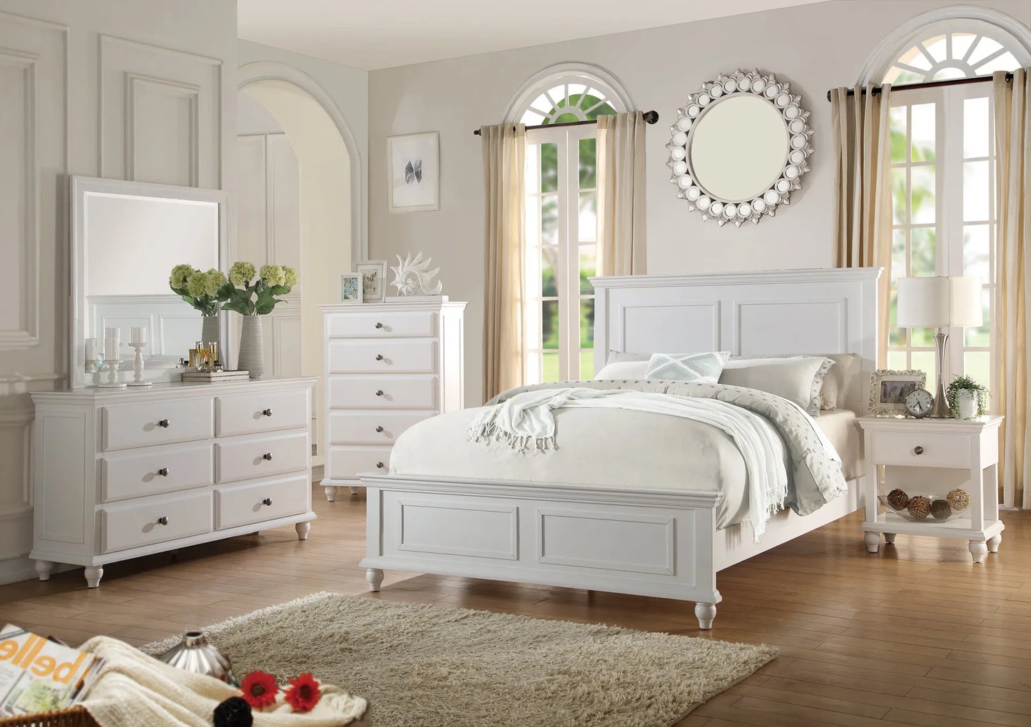 white bedroom set