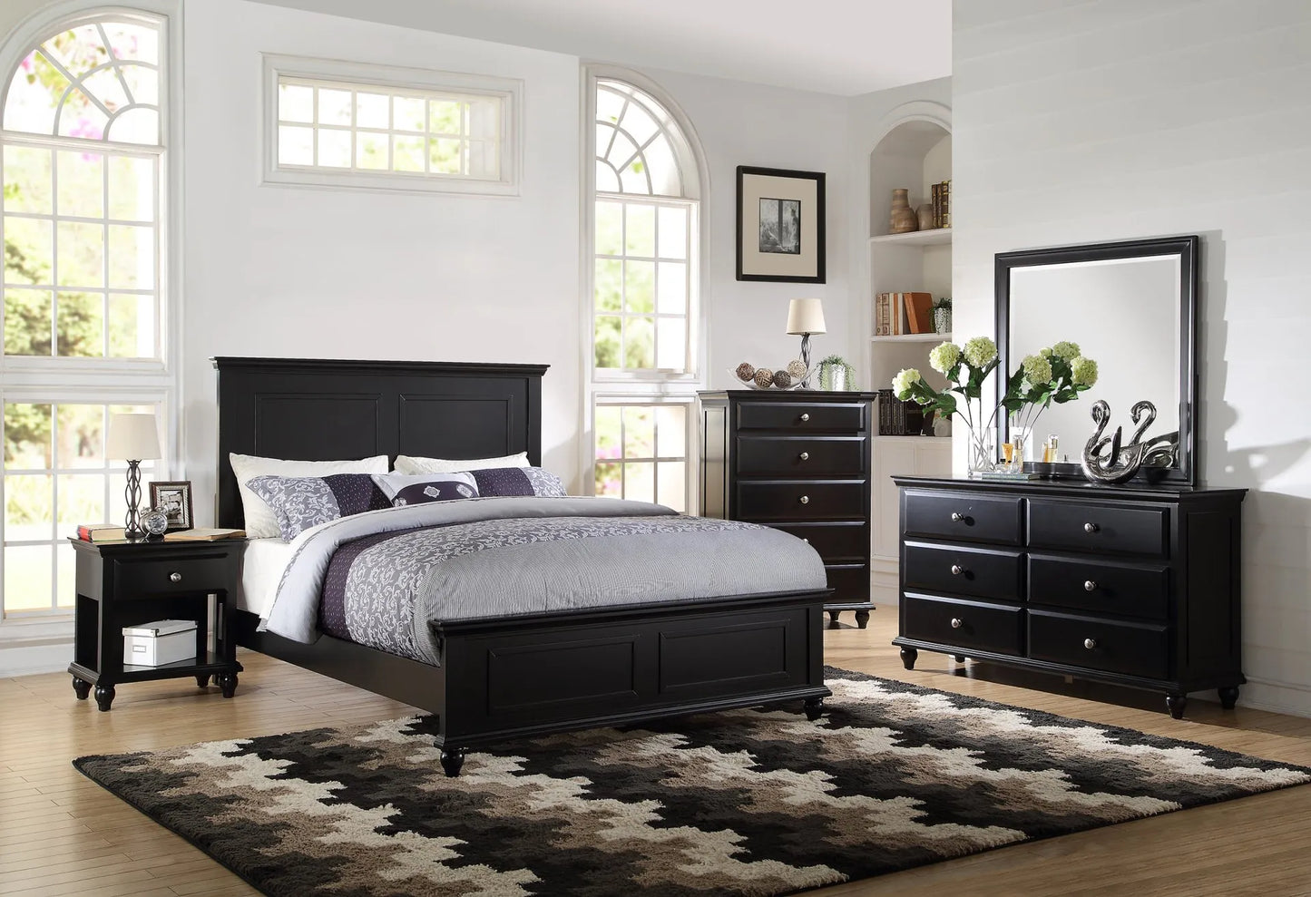 black bedroom set