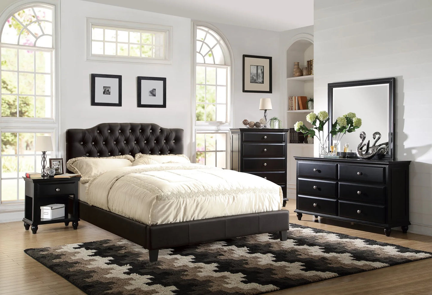 black bedroom set