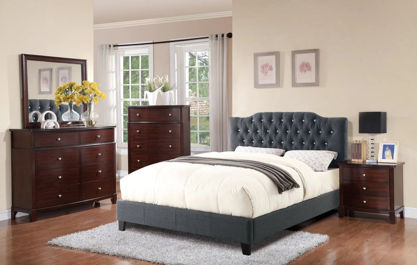grey bedroom set
