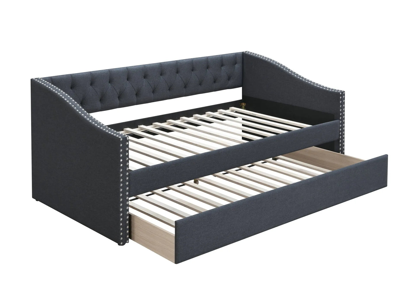 charcoal trundle day bed