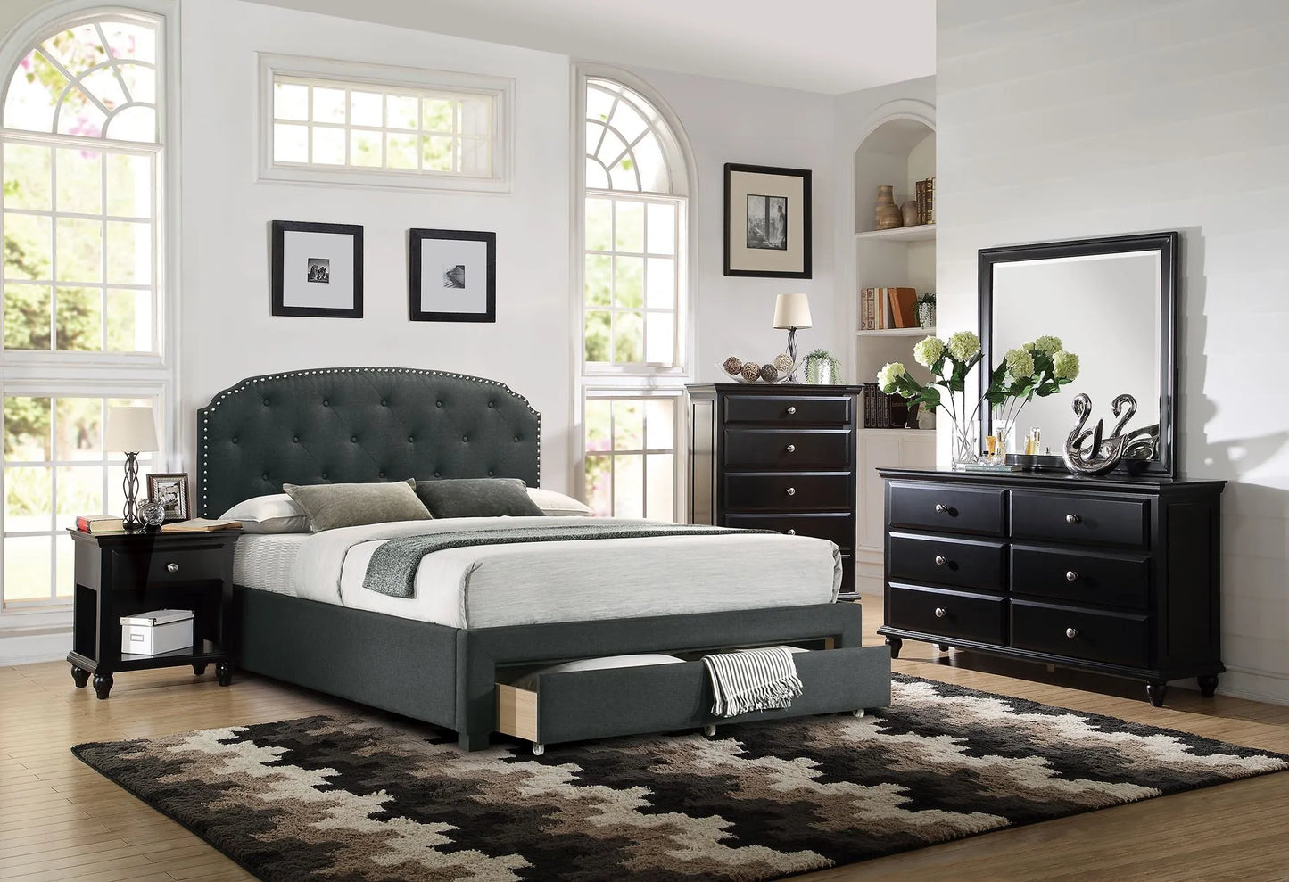 charcoal bedroom set