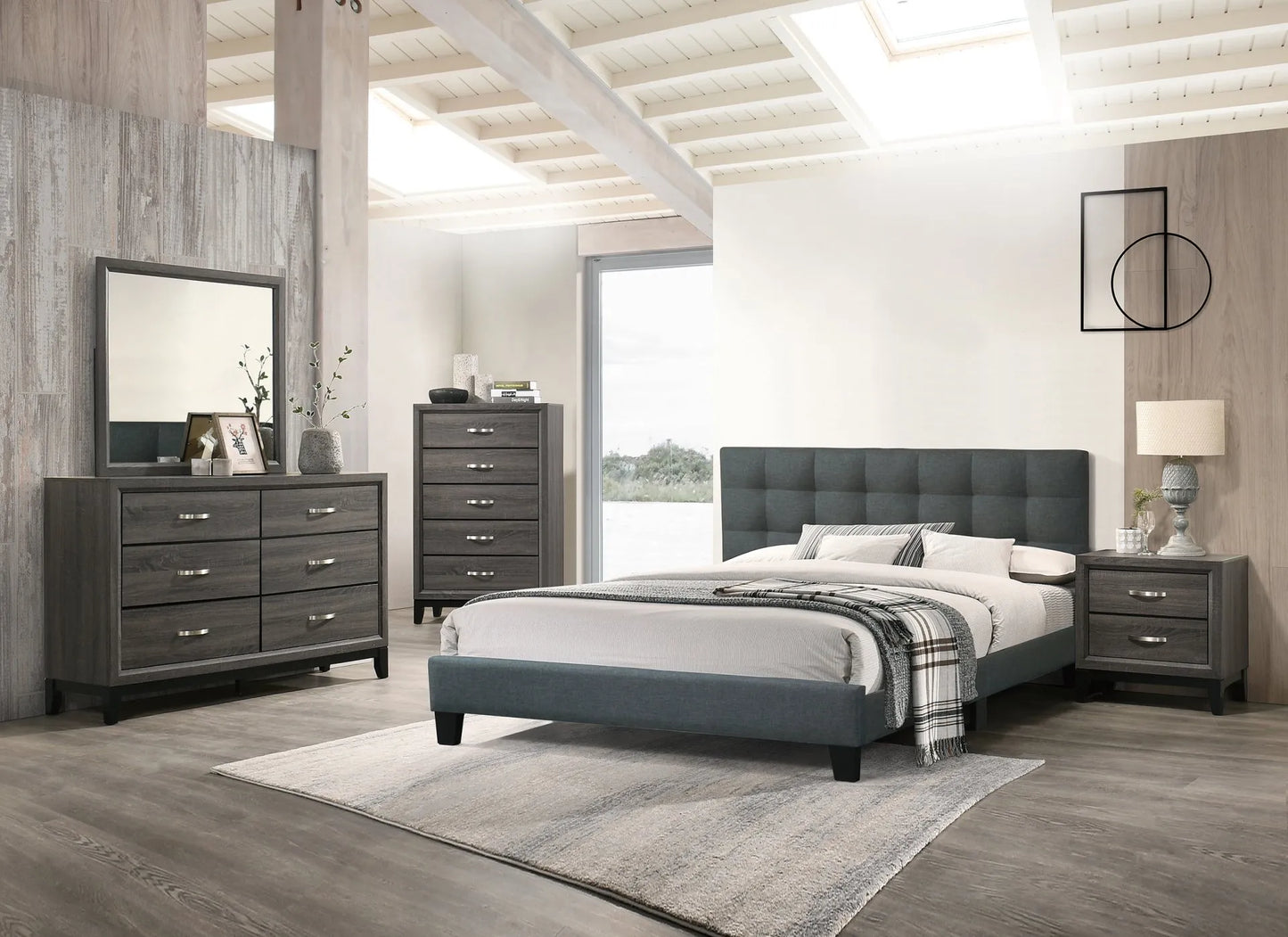 charcoal bedroom set