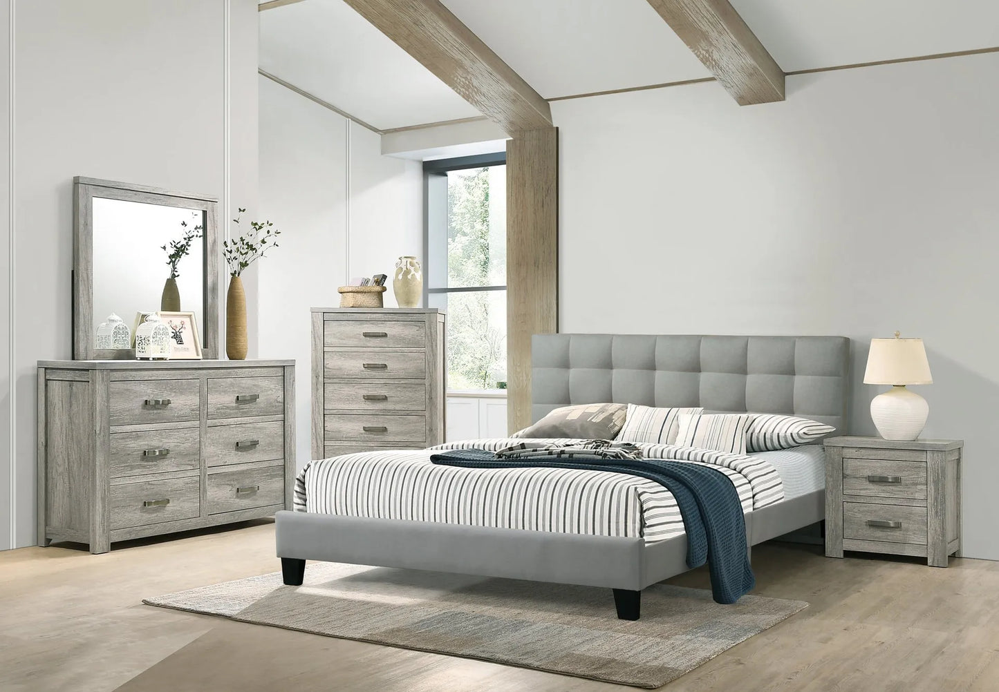 grey bedroom set