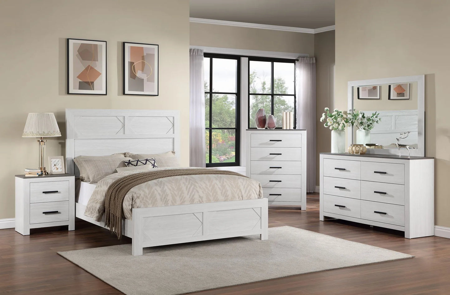 white bedroom set