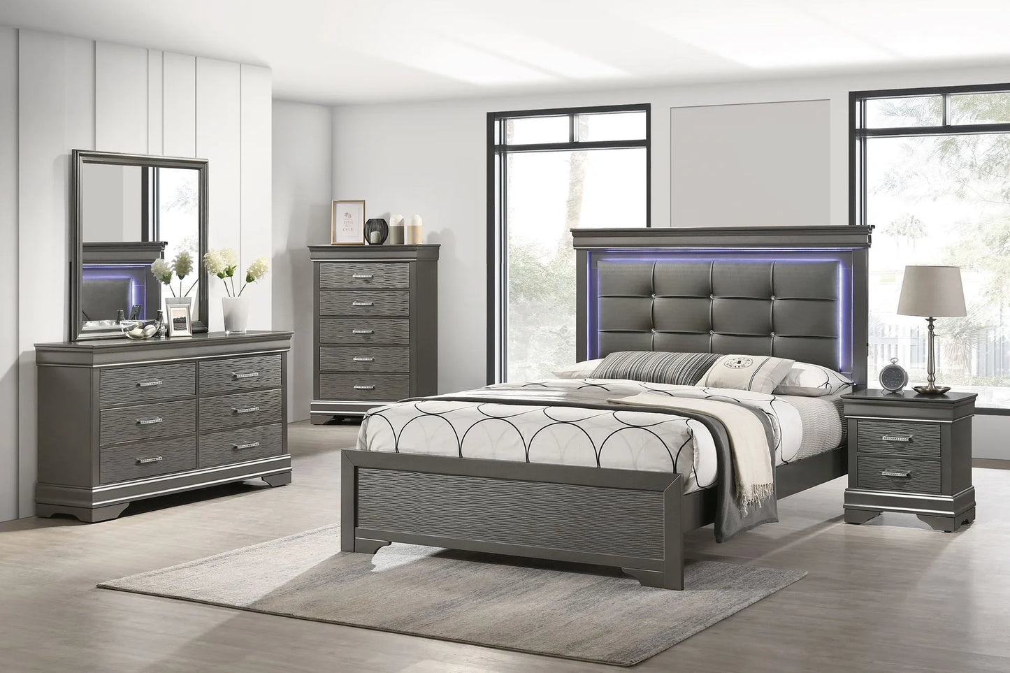 grey bedroom set