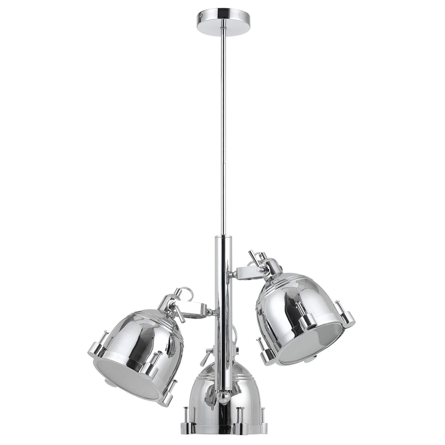 silver chandeliers