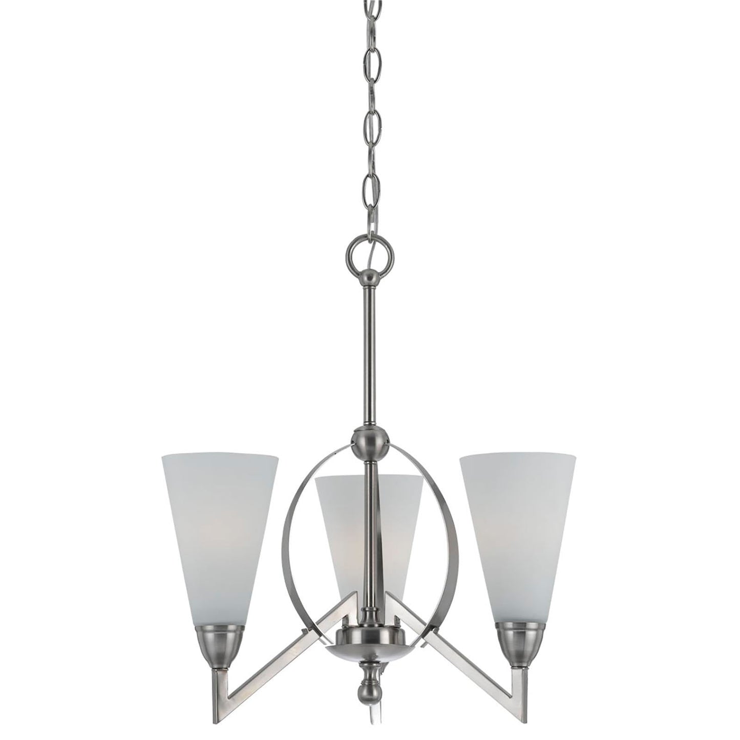silver chandeliers