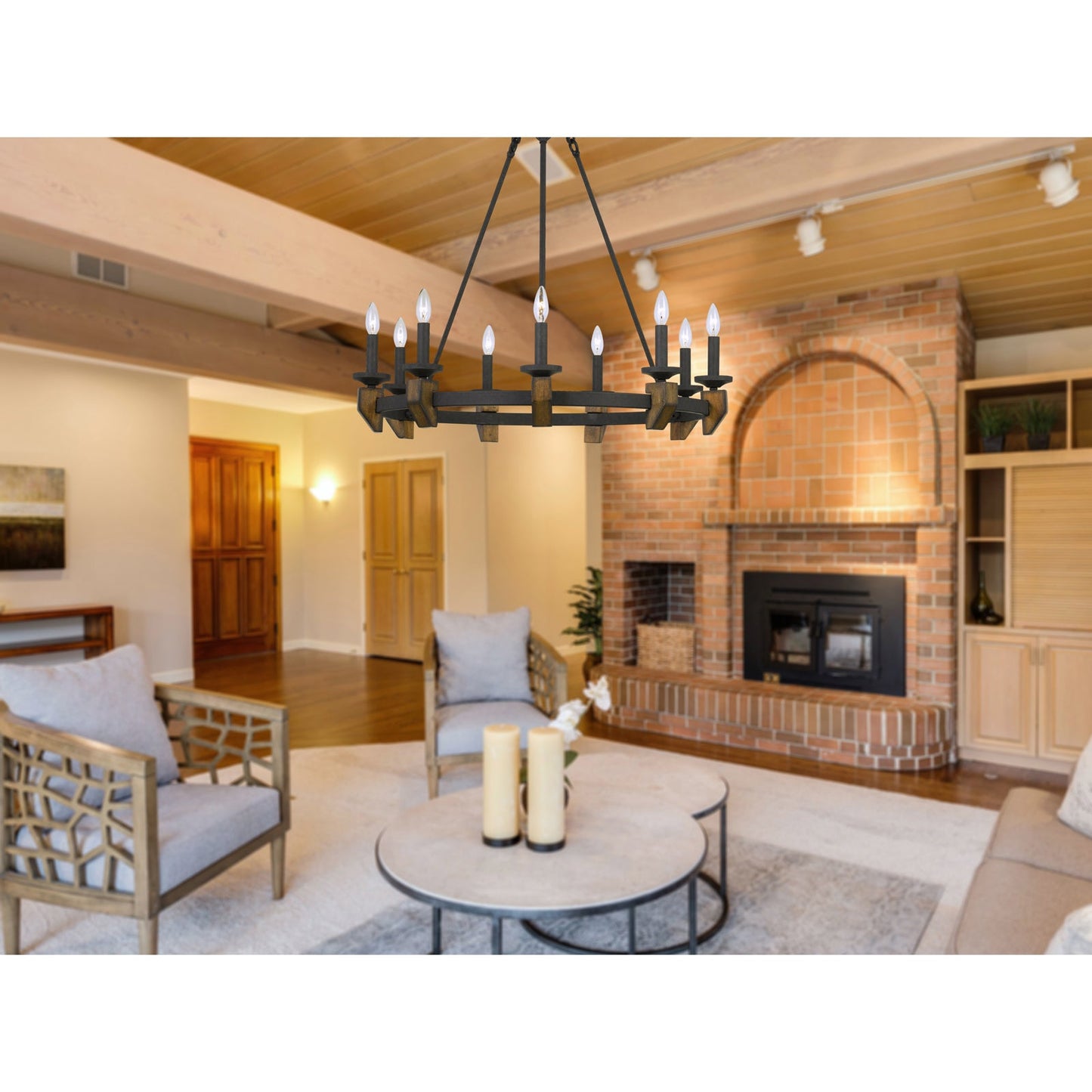 wood chandeliers|