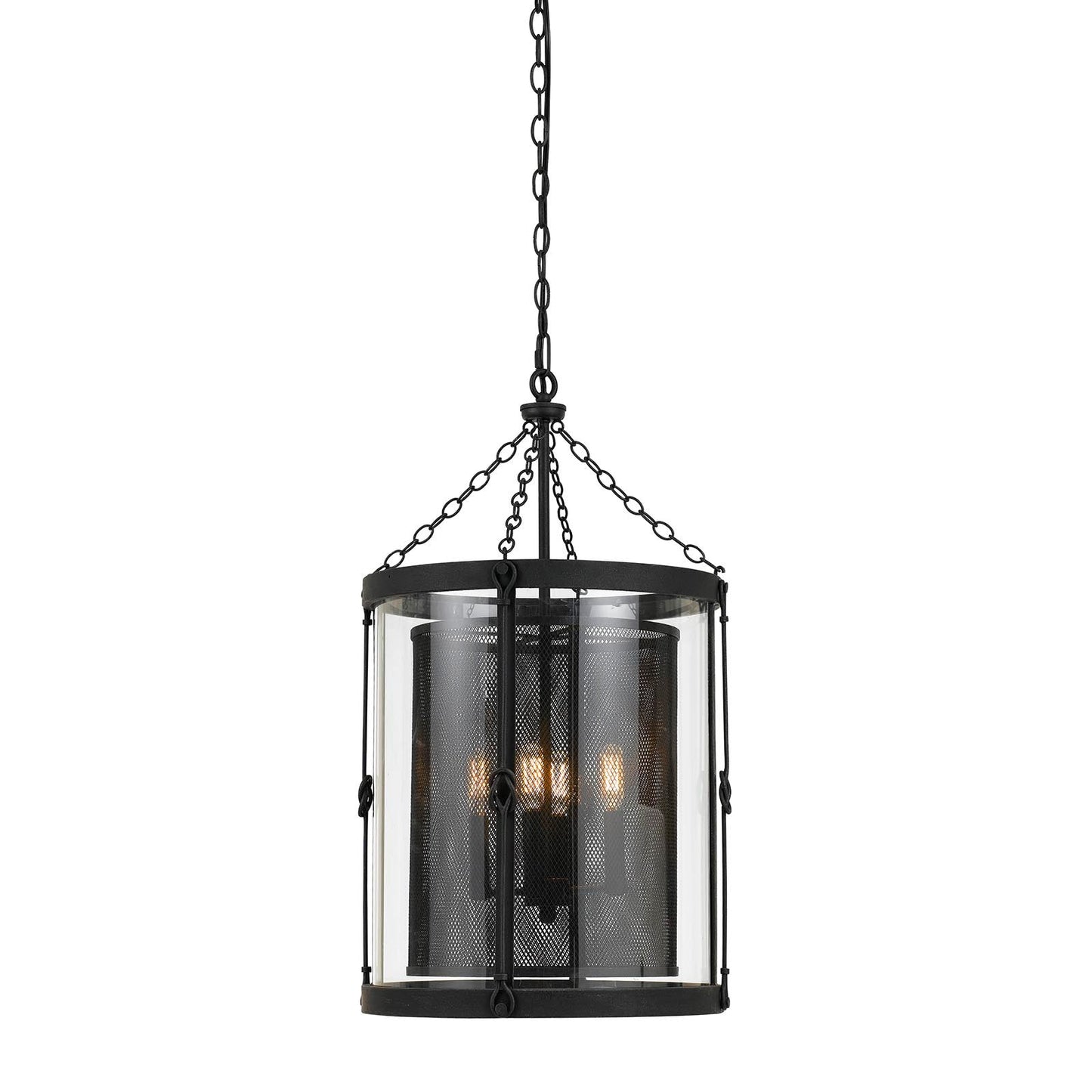 steel chandeliers