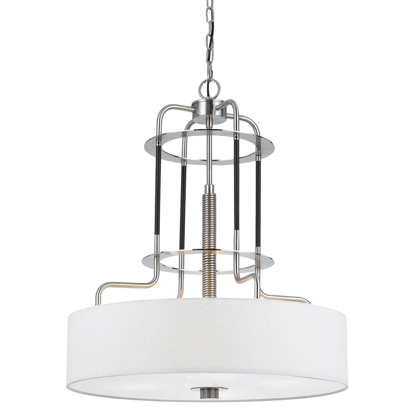 silver chandeliers