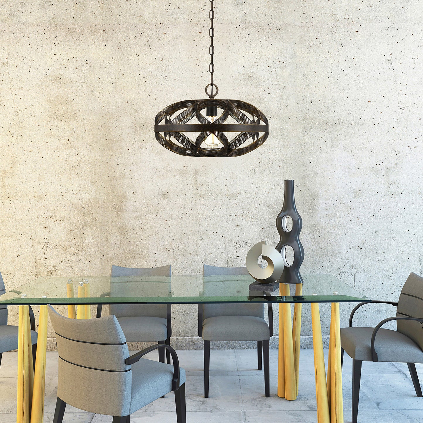 dark bronze pendant|