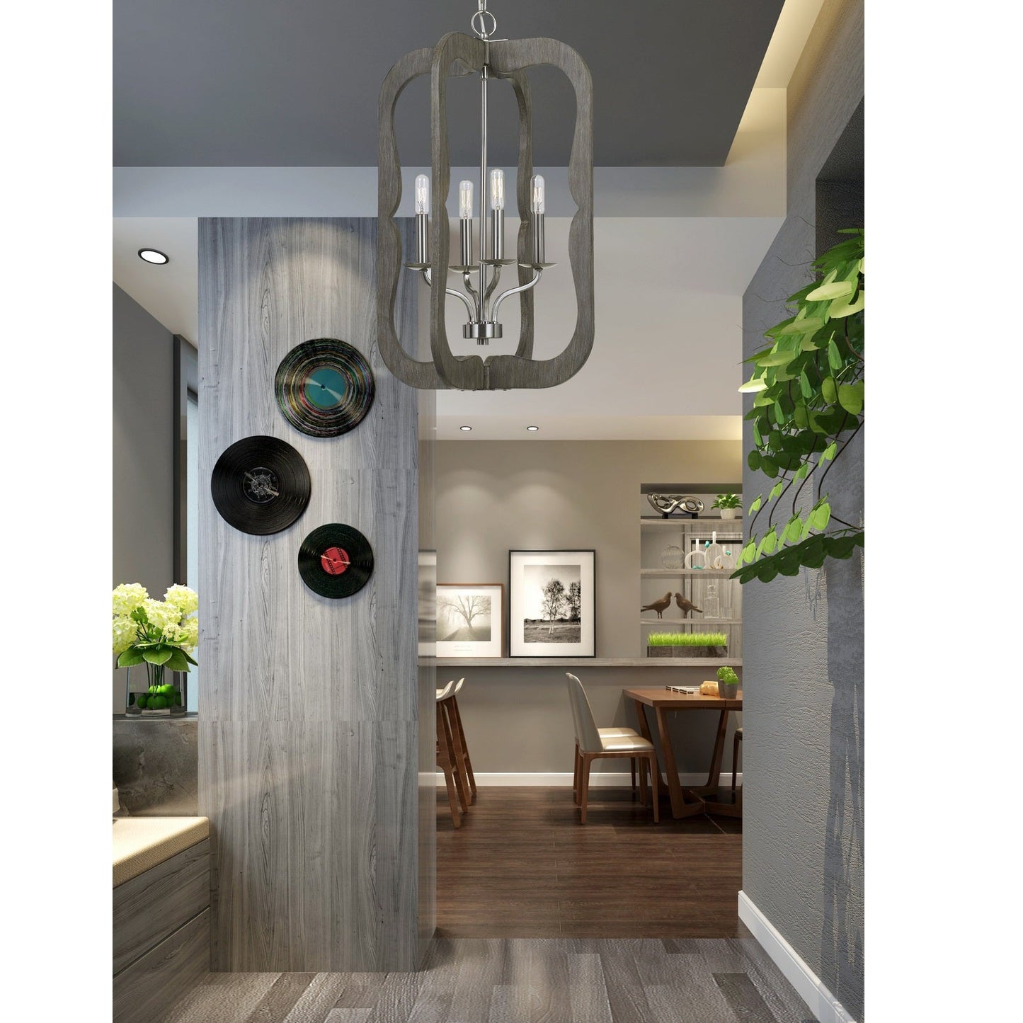 grey pendant