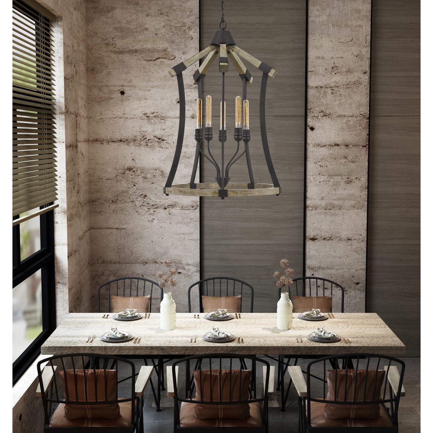 oak chandeliers