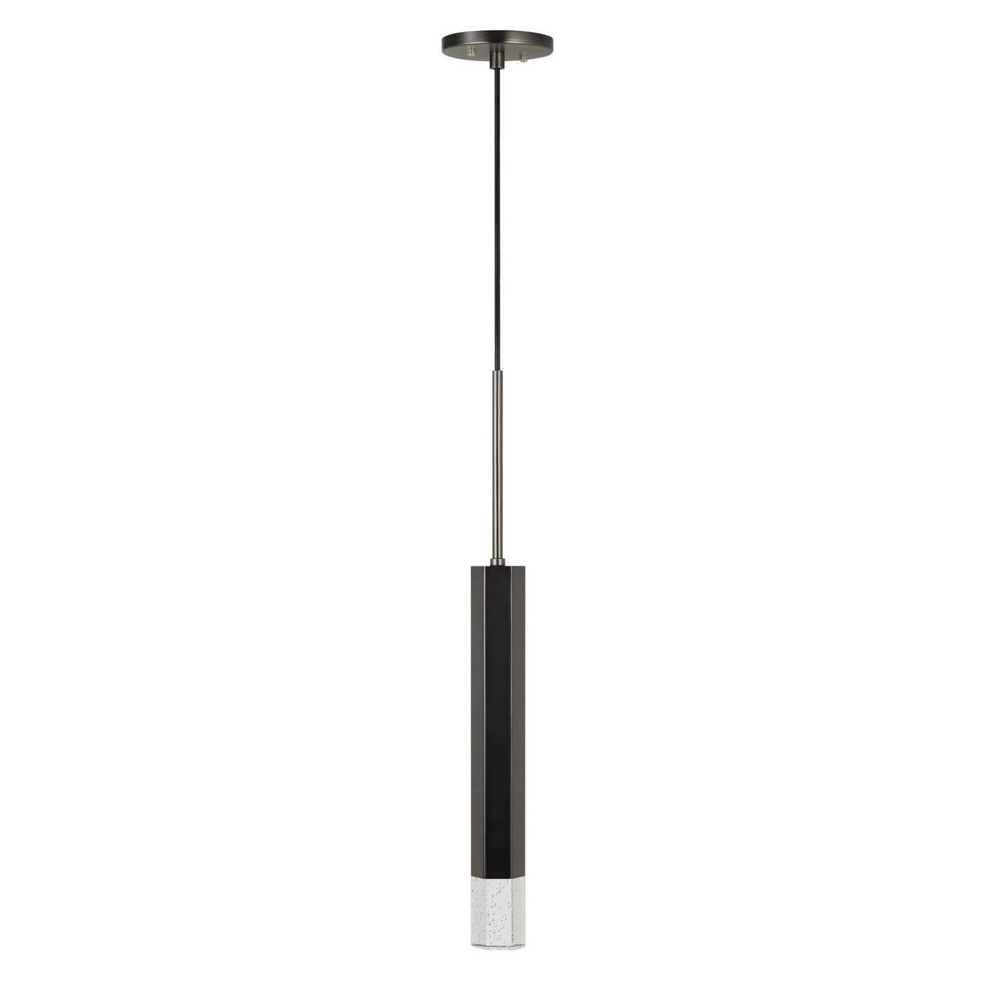 gun metal pendant