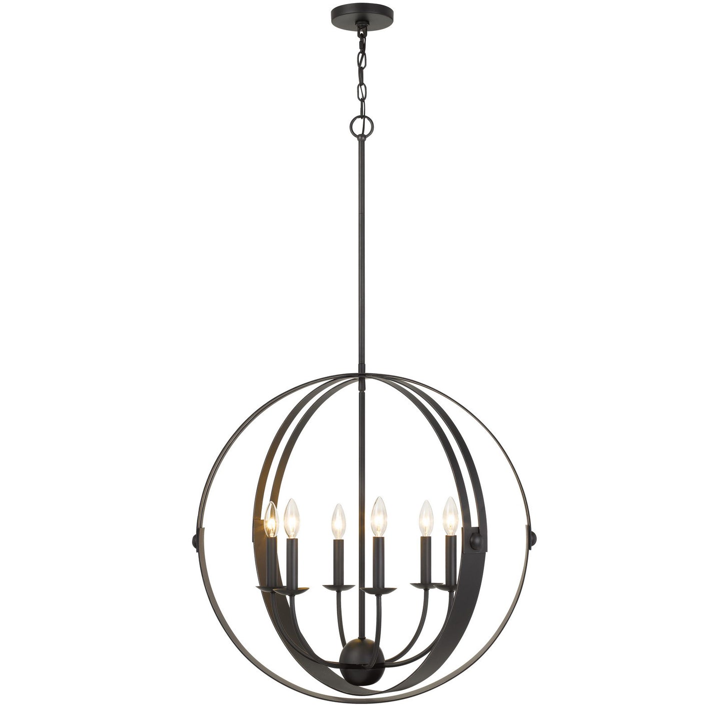 black chandeliers