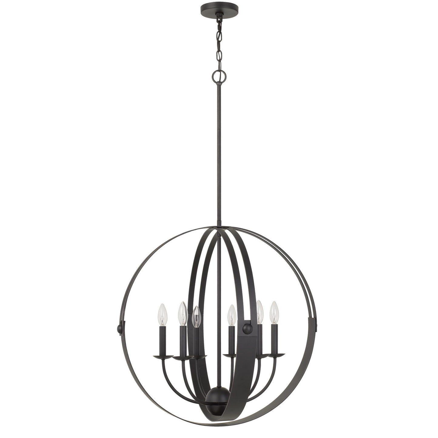 black chandeliers