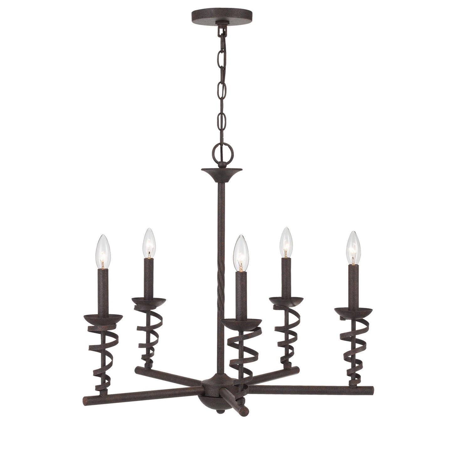 black chandeliers