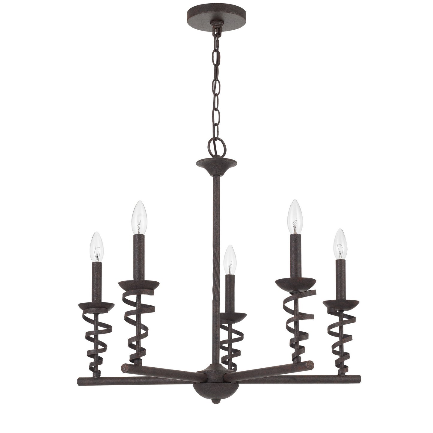 black chandeliers