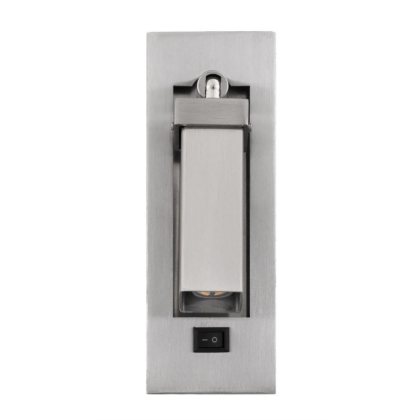 silver wall lamp