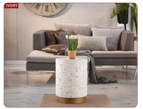 ivory side table