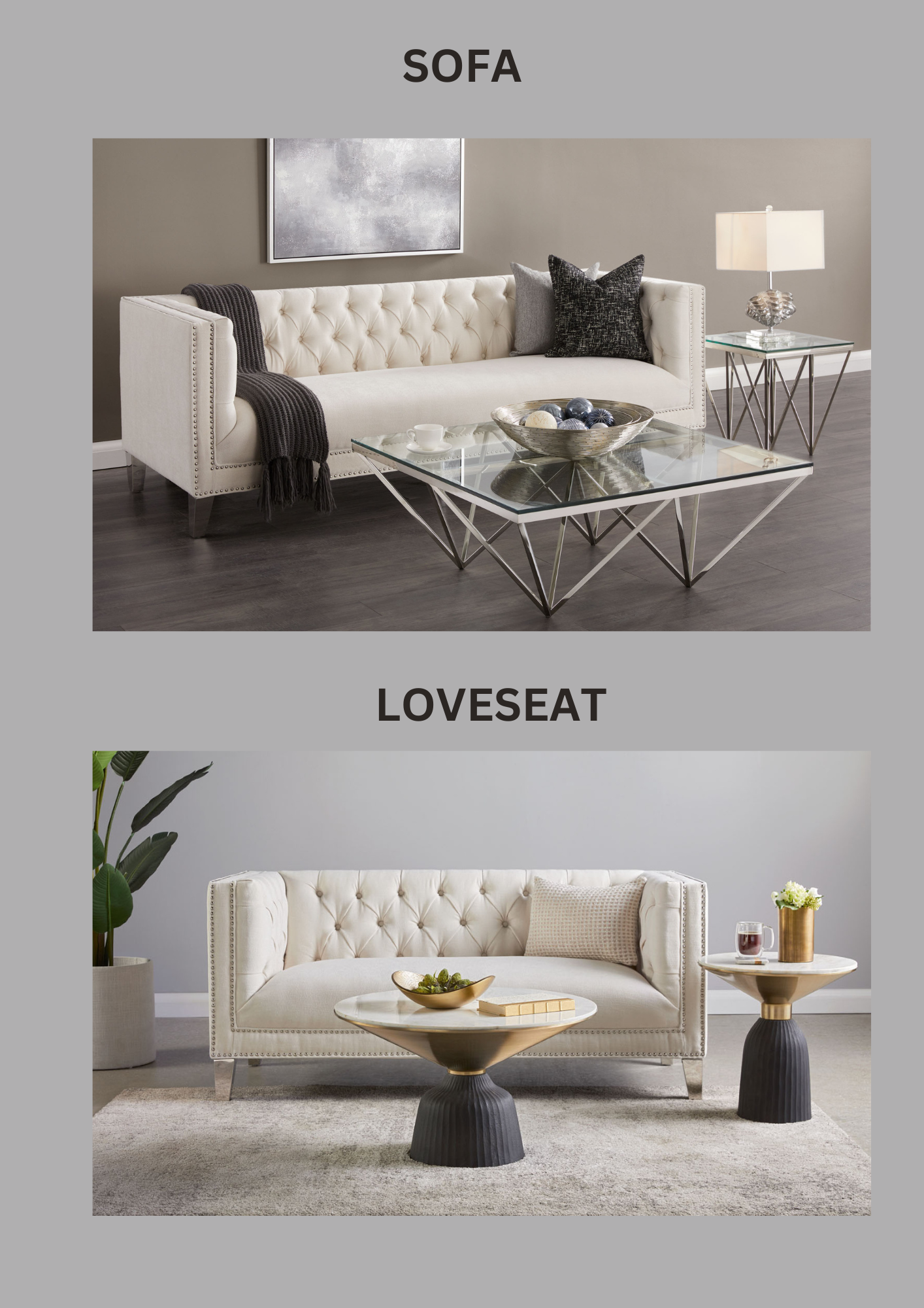 beige sofa set