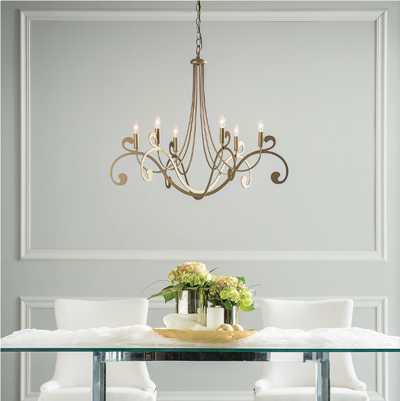 gold chandeliers