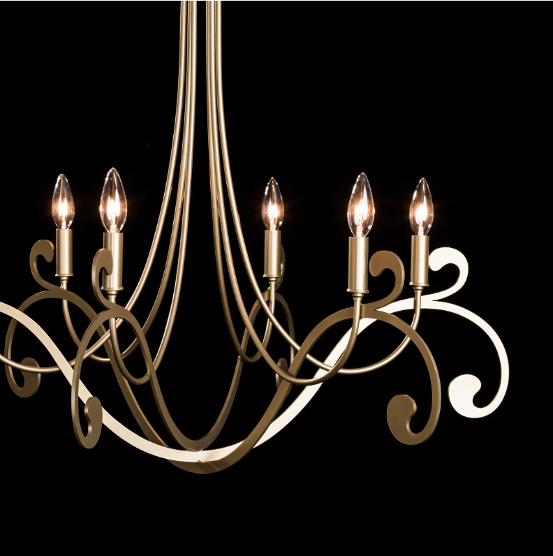 gold chandeliers