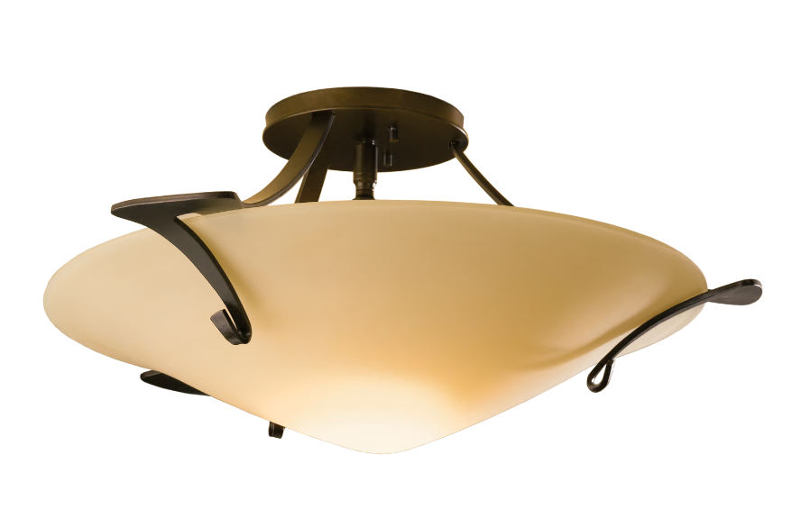 Cream semi flush ceiling light