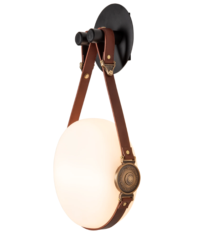 leather wall sconce