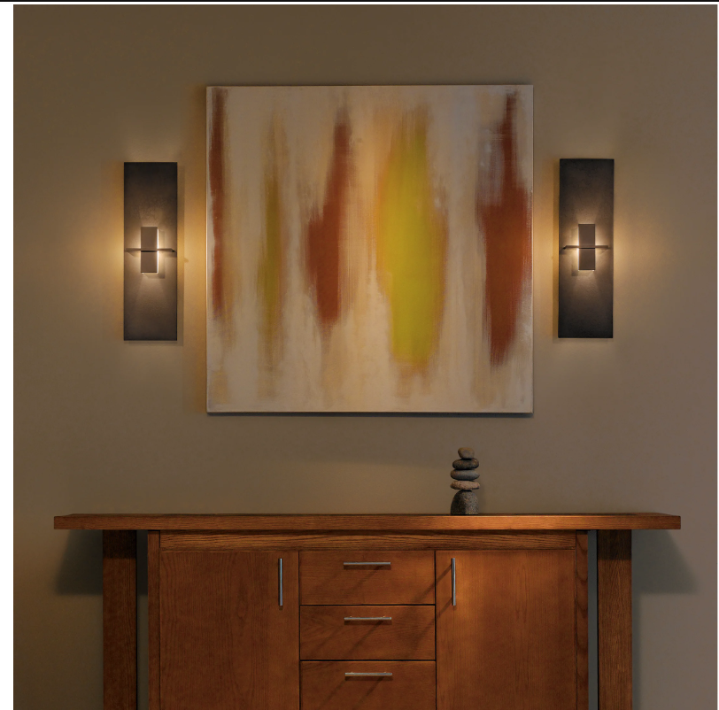 Dark smoke wall sconces