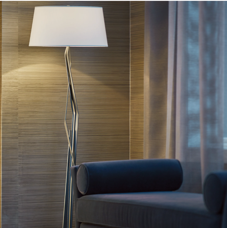 White floor lamp