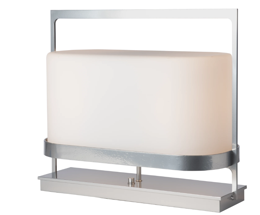 Steel table lamp