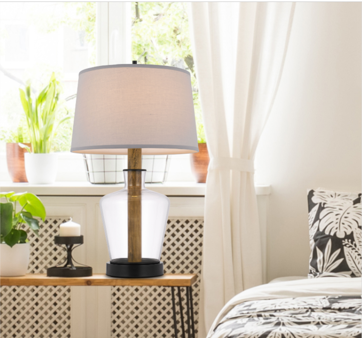 oak table lamp
