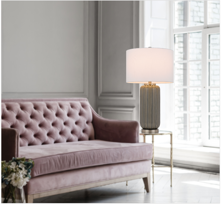 taupe table lamp
