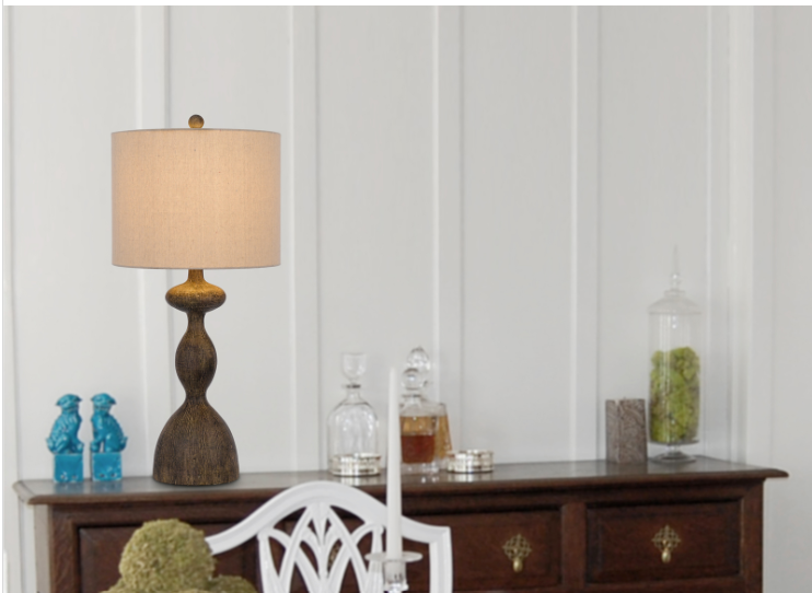 dark bronze table lamp
