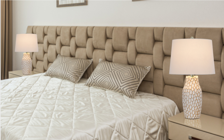 white table lamp