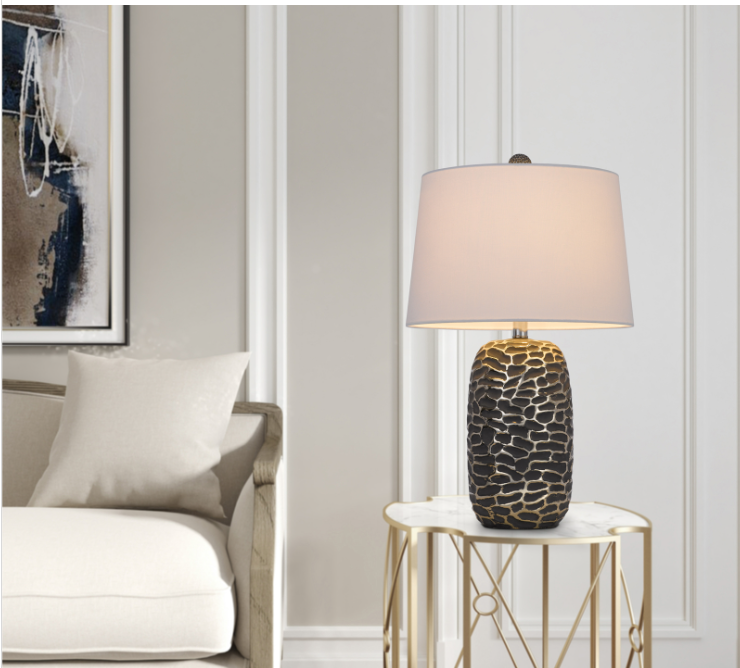 black table lamp