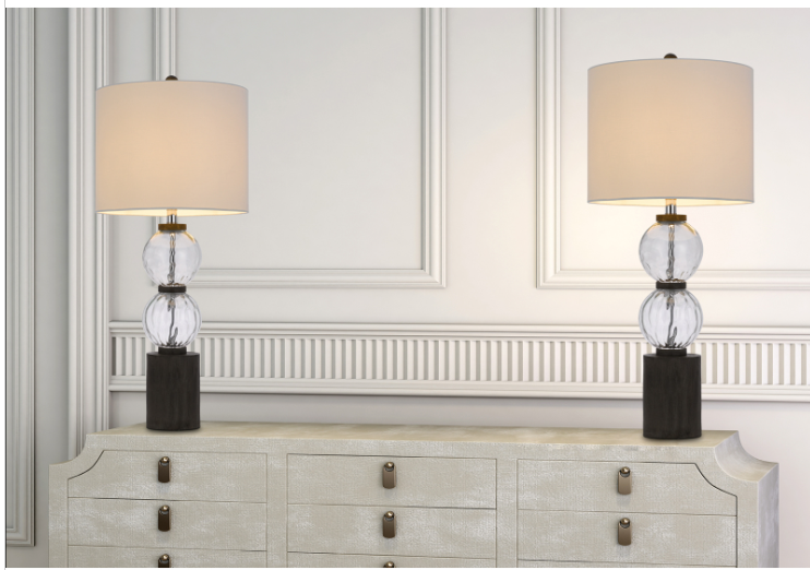 dark oak table lamp