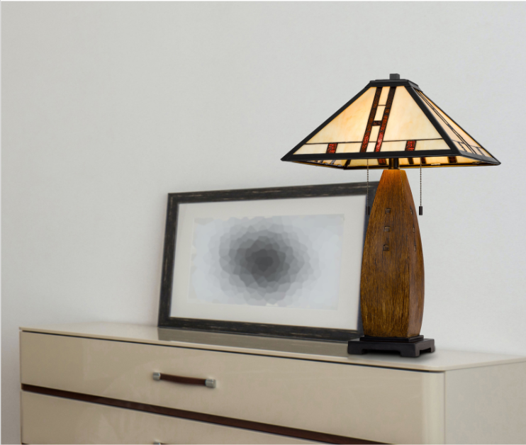 oak table lamp