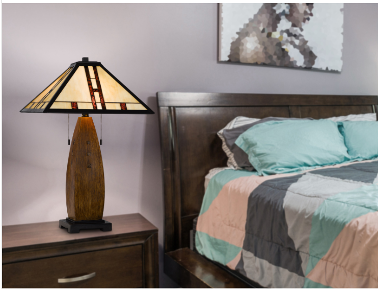 oak table lamp