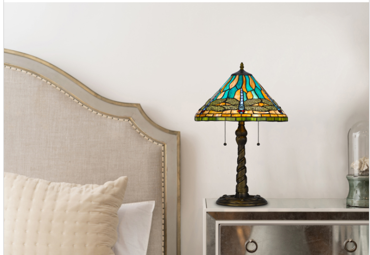 brass table lamp