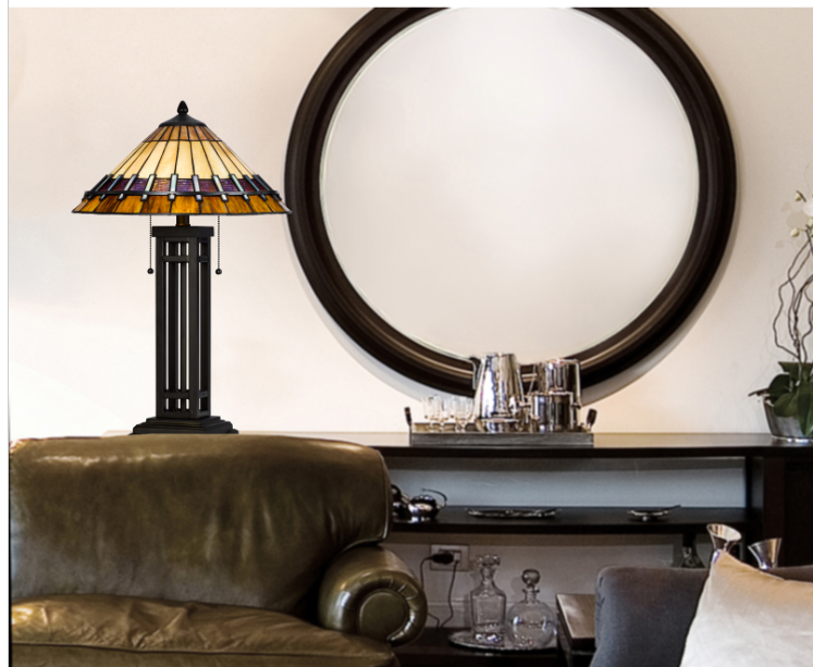dark bronze table lamp