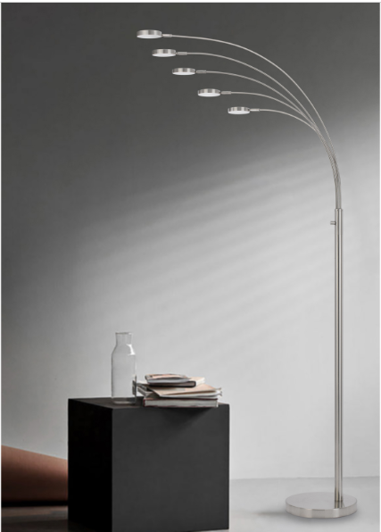 silver floor lamps