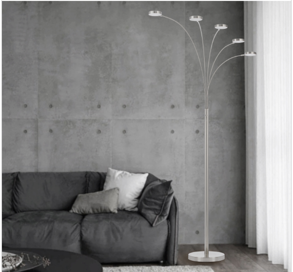 silver floor lamps